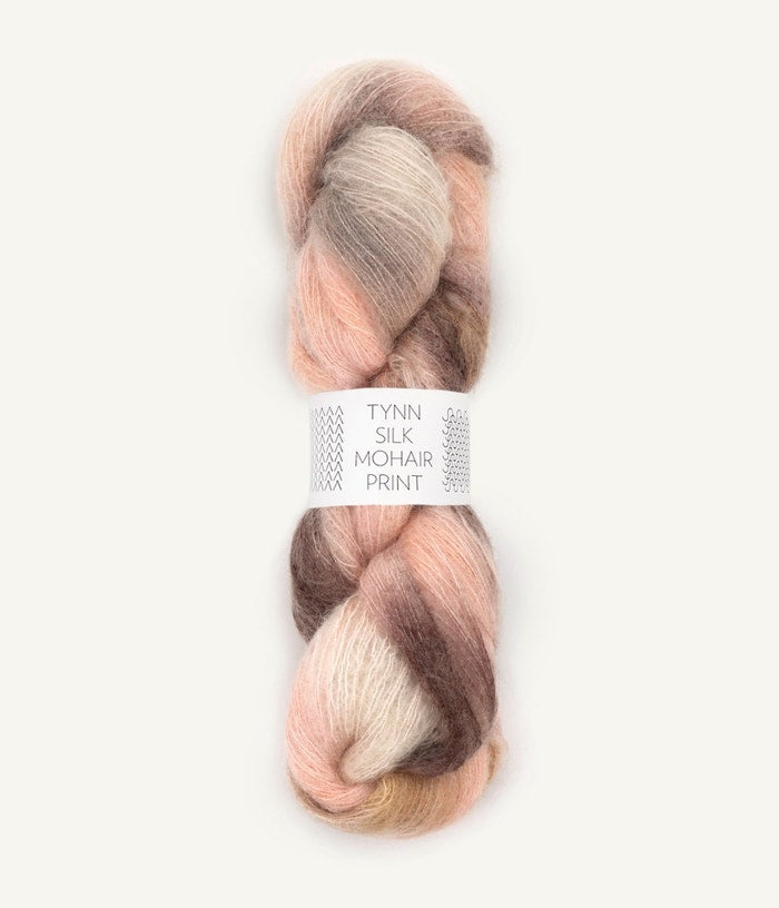 Tynn Silk Mohair Print yarn ball