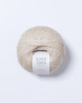 Sunny Linen — in cu baby alpaca și bumbac Navy — detaliu fir Majo Garn