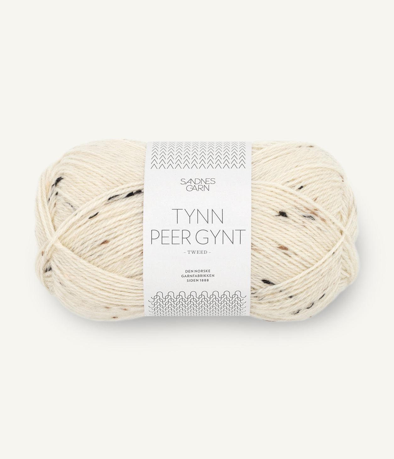 Tynn Peer Gynt fir lână norvegiană 100% culoare 2523 Natur Tweed ecru Sandnes Garn
