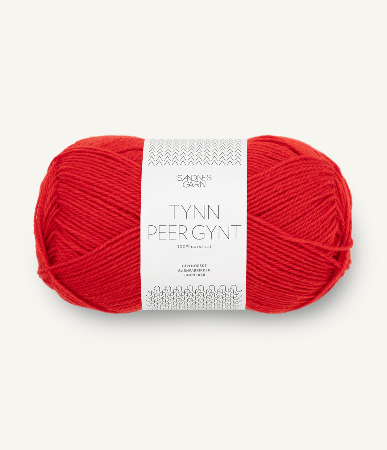 Tynn Peer Gynt fir lână norvegiană 100% culoare 4018 Scarlet Red roșu Sandnes Garn
