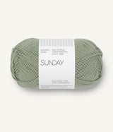 Fire de lână merinos Sunday culoare Dusty Light Green 8521 — Sandnes Garn | Nara Knits