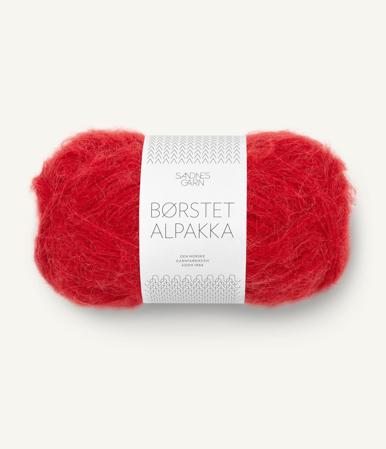 Børstet Alpakka fir alpaca periată 96% nylon 4% culoare 4227 Equestrian Red roșu Sandnes Garn
