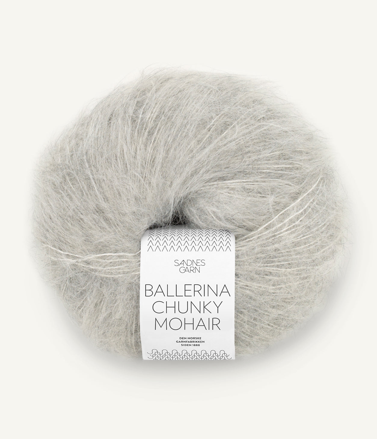 Ballerina Chunky Mohair fir mohair 77% lână 18% culoare 1022 Graamelert gri Sandnes Garn
