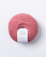 Tweed Supreme fir merinos tweed culoare 216 Antique Rose roz praf Majo Garn
