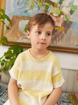 Sandnes 2603 Nr. 6 - Rowan Tee Junior — detaliu model tricotat Sandnes Garn