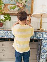 Sandnes 2603 Nr. 6 - Rowan Tee Junior — detaliu model tricotat Sandnes Garn