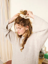 Sandnes 2502 Nr. 11 - Fleur Scrunchie, model tricotat Sandnes Garn