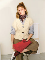 Sandnes 2502 Nr. 5 - Harper Vest, model tricotat Sandnes Garn