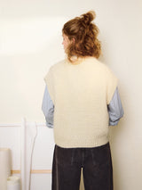 Sandnes 2502 Nr. 5 - Harper Vest, model tricotat Sandnes Garn