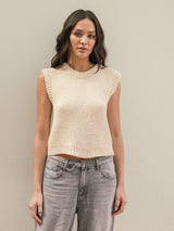 Sandnes 2504 Nr. 1 - Rose Top — detaliu model tricotat Sandnes Garn