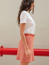 Sandnes 2504 Nr. 2 - Cleo Sweater & Skirt — detaliu model tricotat Sandnes Garn