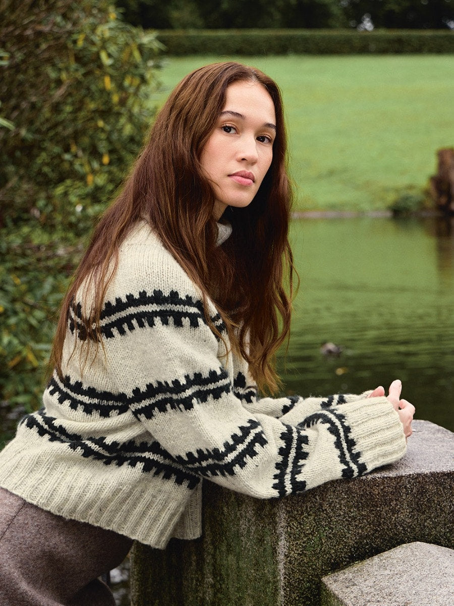Sandnes 2513 Nr. 1 - Ridge Sweater, model tricotat Sandnes Garn