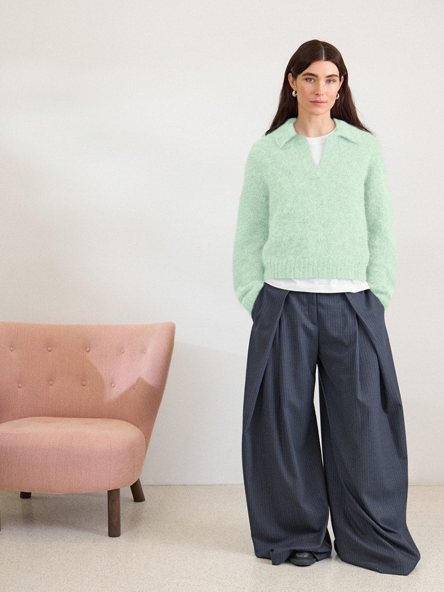 Sandnes 2602 Nr. 5 - Aria Sweater, model tricotat Sandnes Garn