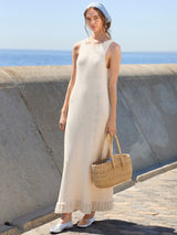 Tipar de tricotat Sandnes 2604 Nr. 10 - Roselyn Long Dress — model Sandnes Garn | Nara Knits