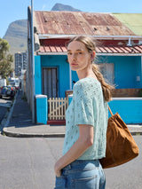 Sandnes 2604 Nr. 2 - Elodie Tee — detaliu model tricotat Sandnes Garn