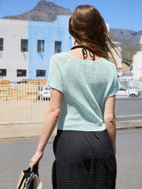 Sandnes 2604 Nr. 3 - Ava Blouse, model tricotat Sandnes Garn