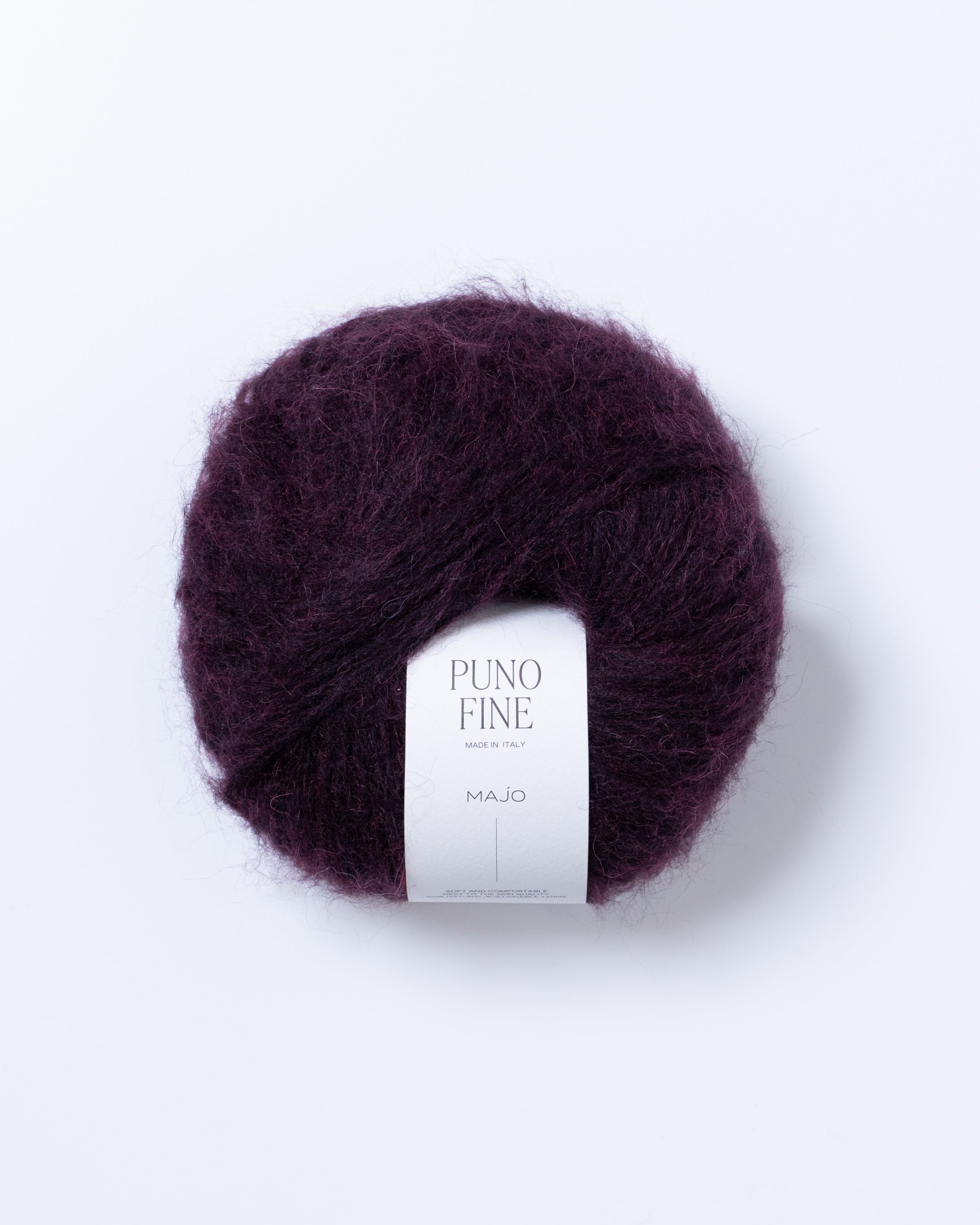 Puno Fine fir baby alpaca merino bumbac culoare 905 Fig mov Majo Garn
