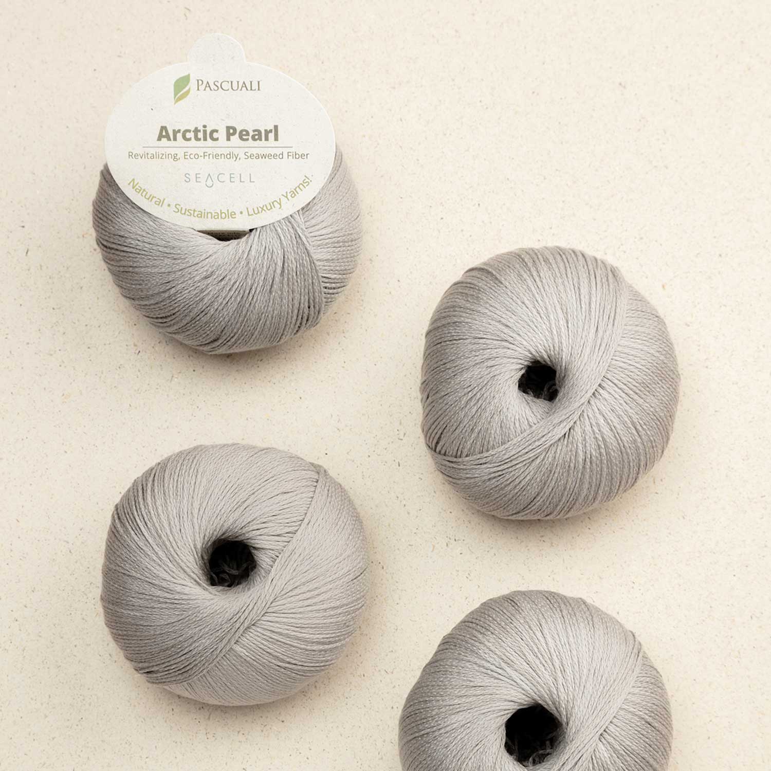 Pascuali ARCTIC PEARL - Lyocell (Seacell) Stone — detaliu fir Pascuali