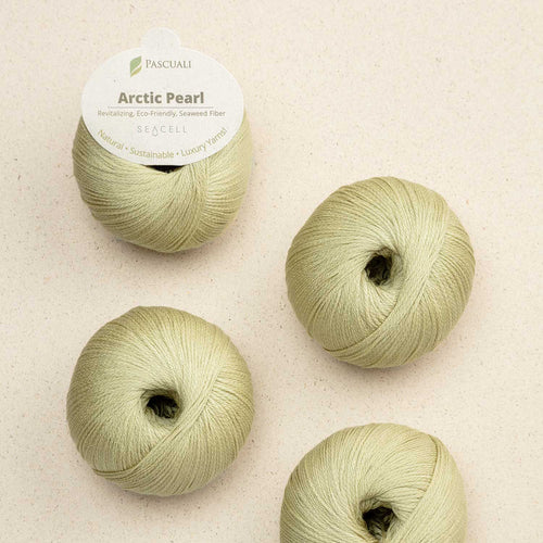 Pascuali ARCTIC PEARL - Lyocell (Seacell) цвят Pistachio — натурална прежда Pascuali | Nara Knits