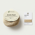 Mostră Arctic Pearl — mostră fir natural | Nara Knits