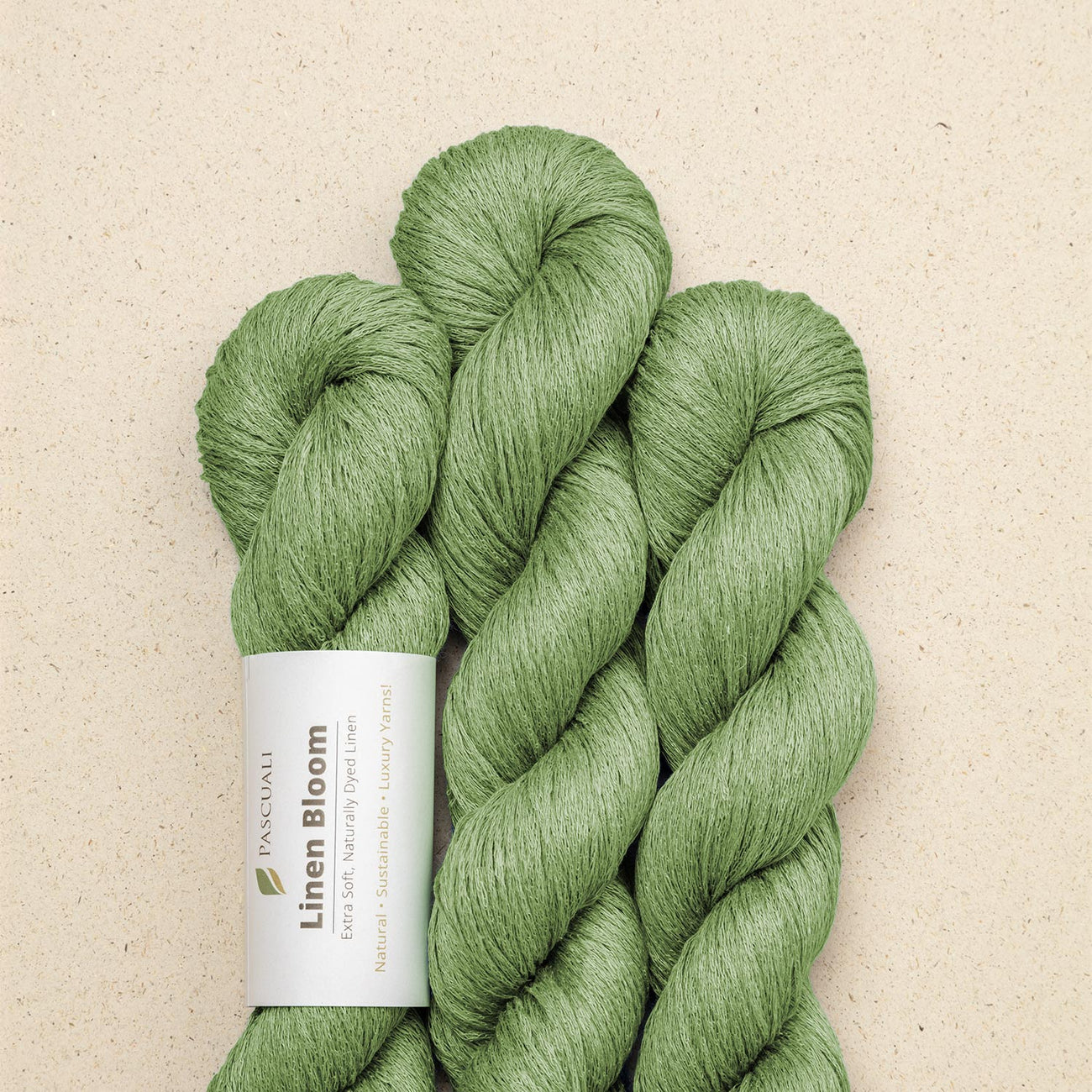 Pascuali LINEN BLOOM - 100% in organic Meadow Light — detaliu fir Pascuali