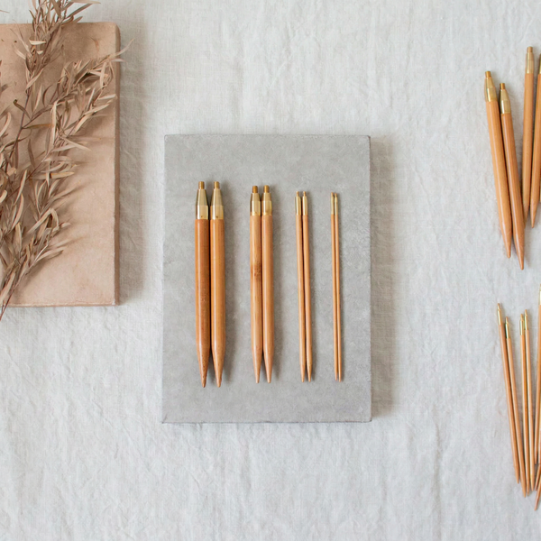 Seeknit Koshitsu Short Interchangeable Needles - 5 cm — premium Seeknit knitting needles | Nara Knits