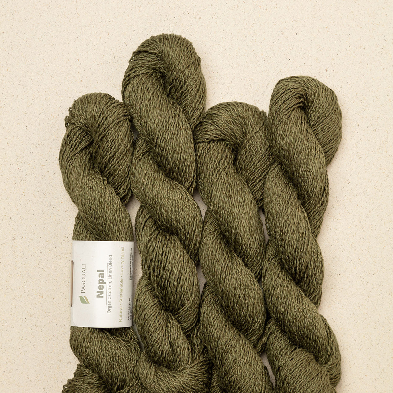 Pascuali NEPAL - 60% bumbac organic & 40% in Kiwi Peel — detaliu fir Pascuali