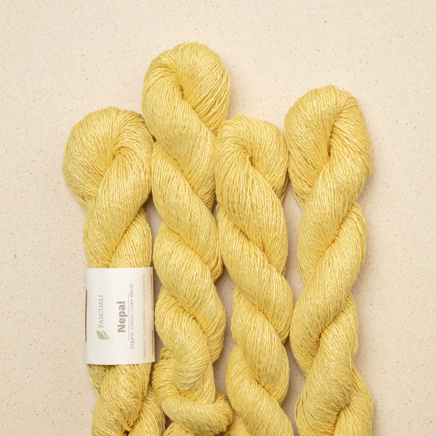 Pascuali NEPAL - 60% bumbac organic & 40% in Baby Yellow — detaliu fir Pascuali