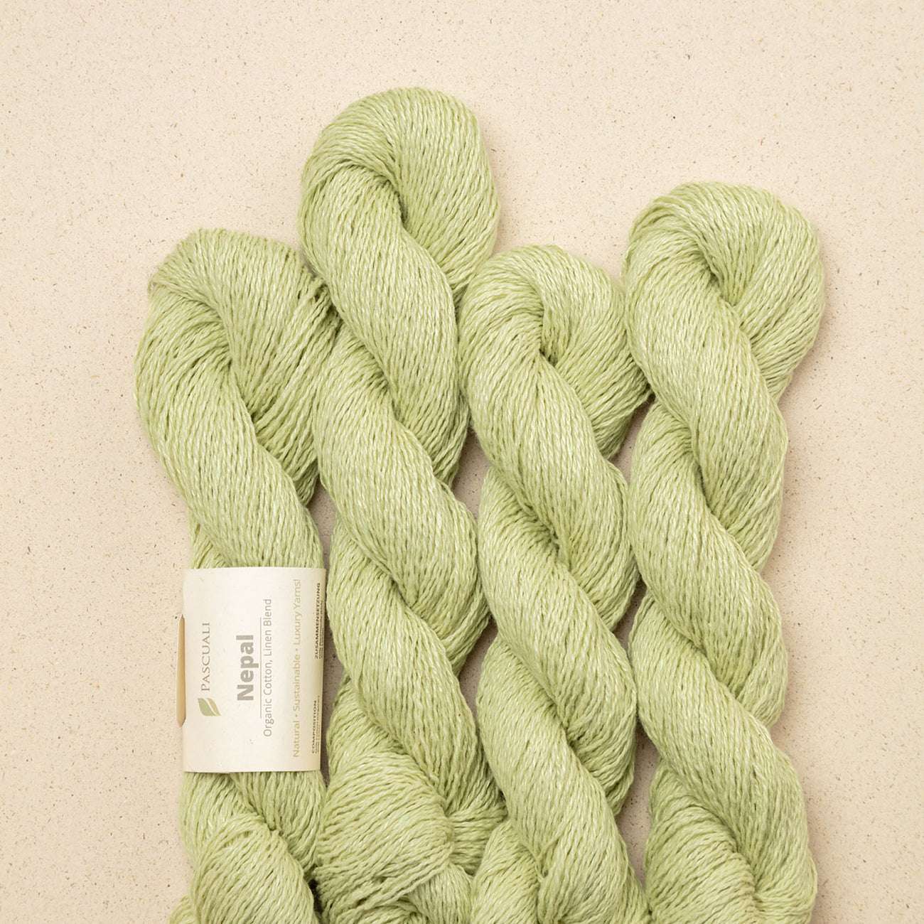 Pascuali NEPAL - 60% bumbac organic & 40% in Pistachio — detaliu fir Pascuali