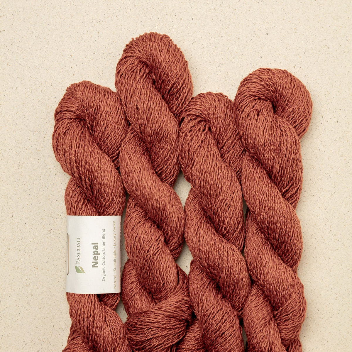 Pascuali NEPAL - 60% bumbac organic & 40% in Hazelnut — detaliu fir Pascuali