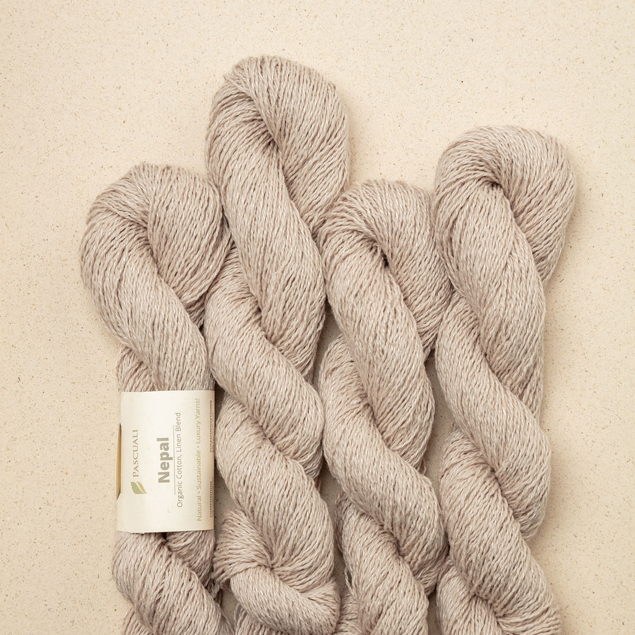 Pascuali NEPAL - 60% bumbac organic & 40% in Beige — detaliu fir Pascuali