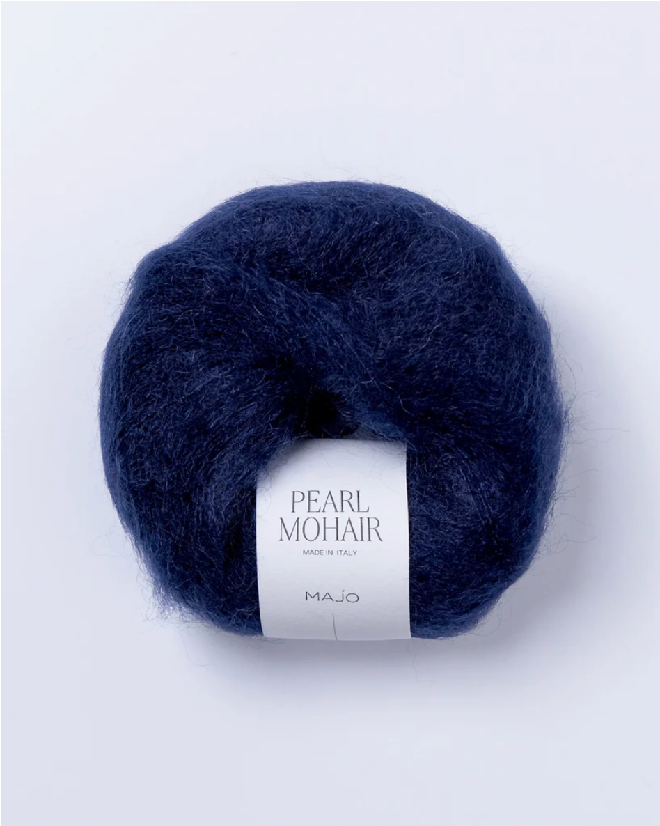 Pearl Mohair fir kid mohair mătase culoare albastru navy Majo Garn

