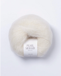 Pearl Mohair fir kid mohair mătase culoare alb ivory Majo Garn
