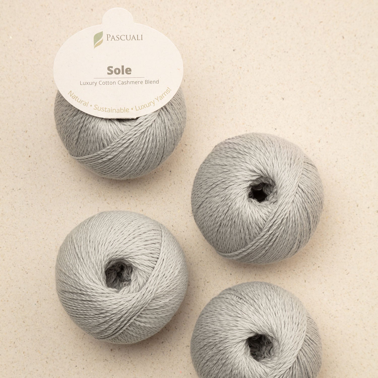 Pascuali SOLE - 90% bumbac Pima & 10% cașmir Platinum — detaliu fir Pascuali