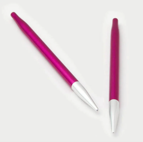 Сменяеми игли KnitPro Zing aluminiu цвят розово магента 13cm
