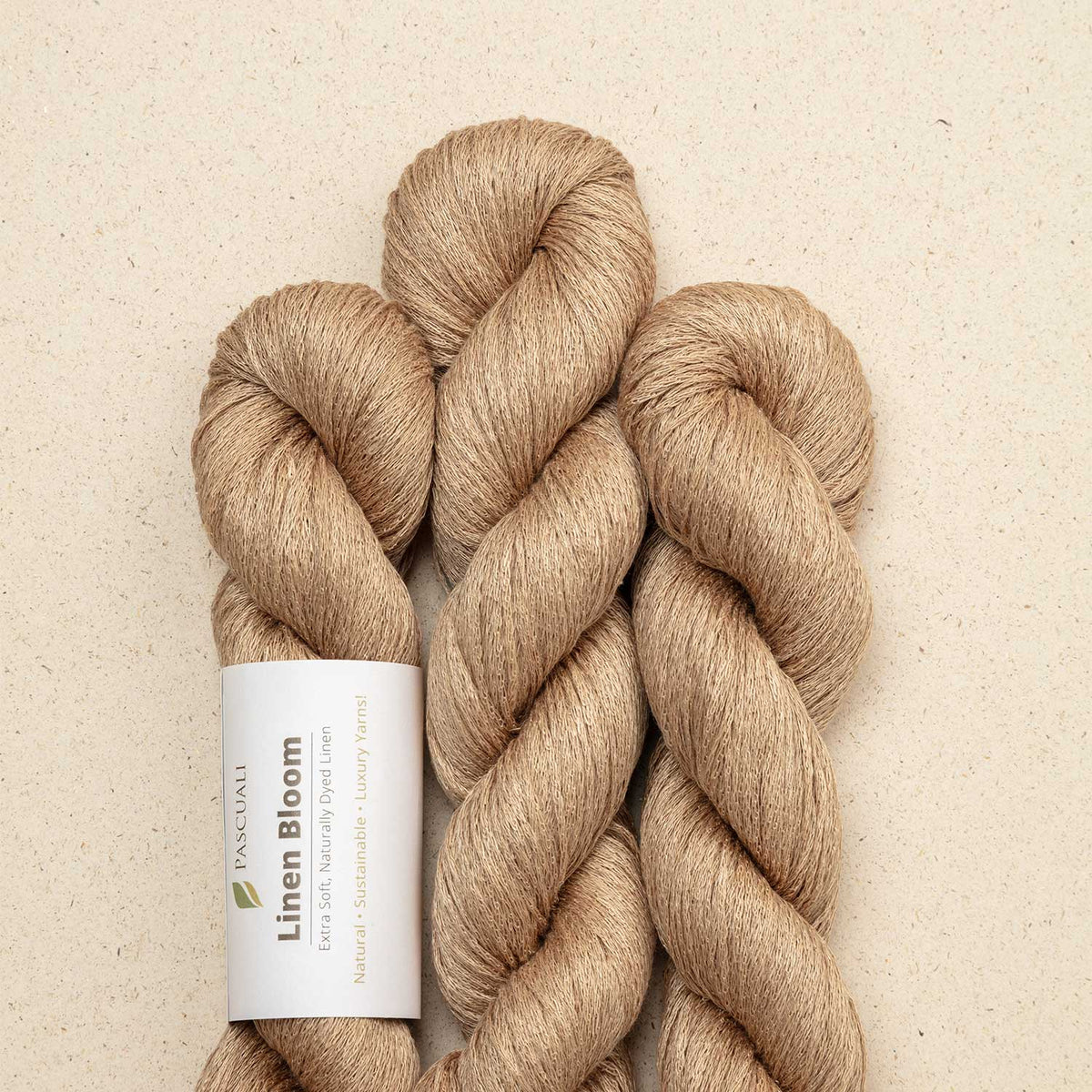 Pascuali LINEN BLOOM - 100% in organic Desert Sand — detaliu fir Pascuali