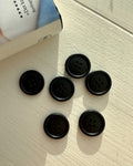 Nasturi din galalit Ø23 mm · negru · 6 bucăți
